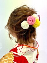 美容室 びゃんびゃん 社店&nbsp;成人式/卒業式/ヘアセット/黒髪/アレンジ/アレンジスタイル