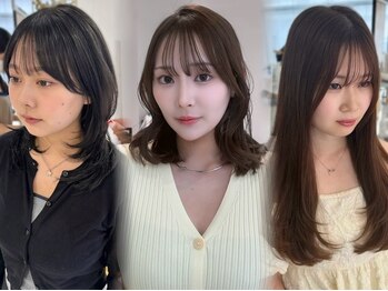 ビューバイネオリーブ 用賀店(Beau'r by neolive)の写真/【顔まわりレイヤー・ハッシュレイヤー】カット+カラー＋オージュアTR￥8330♪ボブもお任せ[用賀]