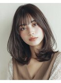 ココアベージュ/オリーブグレー/小顔/黒髪[立川/髪質改善]