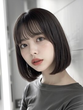 アイニ 天王寺アポロ店(aini) ダークグレージュボブ