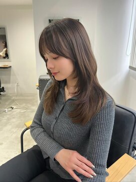 アリーズ(ALLYS) レイヤーカット×オリーブベージュ♪寺西