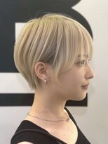 ブレス ヘアデザイン(BLESS hair design)&nbsp;静岡駅ハンサムショートボブショートカット顔周りレイヤーカット