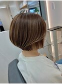 丸みがきれいなショートボブ