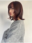 20代30代40代50代似合わせ顔周りレイヤーカットグレージュ