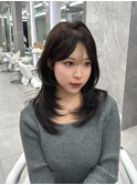 グレージュ/レイヤーカット