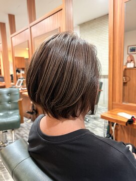 ビーチ ヘア メイク 綱島店(BEACH hair make) ハイライトショートボブ