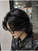 メンズミディアムパーマ/サーフカール/大人ニュアンスパーマ