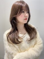 アンドカオマワリカットファム(Fann.)&nbsp;レイヤーカット 顔まわり 前髪 韓国風 くびれ巻き 神戸三宮元町