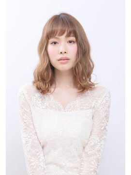 モーラ 鳳店(MOLLA) ふんわりミディアムワンレン【夏カラー/ニュアンスカラー】