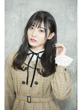 サロンドミルク 原宿(salon de MiLK) 【salon de MiLK 原宿】耳かけウェーブ×透け感バング