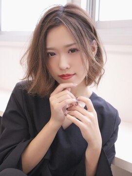 アグ ヘアー フラッグ 佐久店(Agu hair flag) 抜け感レイヤーミディ