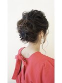 華やかアップ ヘアセット