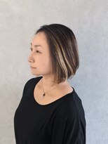 ウサギ 夏 こなれボブの抜きっぱなしフェイスフレーミングver