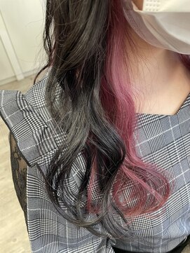 フレンズ 平岡店(friend's) 【札幌平岡 デザインカラー インナーぴんく 五十嵐美穂】