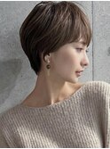 30代40代50代◎大人ナチュラルレイヤーショートボブ 表参道 橋本