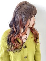 フォーク FOLK&nbsp;【FOLK】インナーオレンジ☆似合わせゆる巻きロング♪