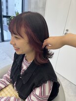 ロンドルーチェ 心斎橋(Lond luce)&nbsp;ダークアッシュ/ミディアムレイヤーカット［髪質改善/縮毛矯正］