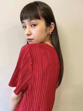 ベル 新宿(Belle) ストレートで可愛い!ぷつっとカット×ワイドバング