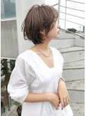ハイライトが際立つひし形ボブ【middle daikanyama】野村恵子