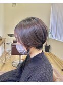 ショートヘア｜ステップボーンカット/アースカラー/ダメージレス