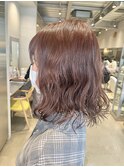 20代30代40代シアーピンク透明感ボブパーマ