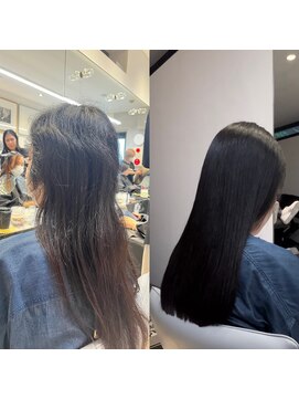 ラミ(L'ami) 縮毛矯正 黒神ストレート 20代30代40代