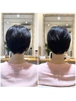 ハッコ(hacco) 大人ツヤショート/グレージュへアカラー/フレンチカジュアル