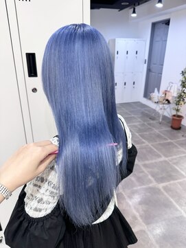 ペレ 栄店(PELE) デザインカラー/レイヤーカット/ウェットヘア/オリーブベージュ