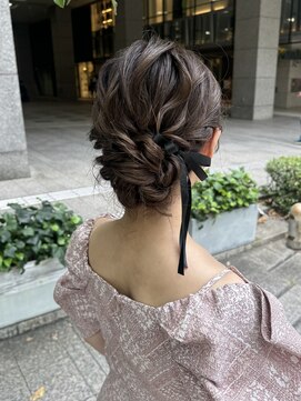 アフロート ディル(AFLOAT D'L) 定番シニヨンアレンジ◎シニヨンヘアお呼ばれヘア