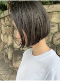 ボブ×透明感カラー(20代/30代/ベージュ/グレージュ)MI41