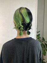 レクタ(recta) ヘアアレンジ デザインカラー ツートンカラー