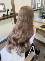 ガルボ ヘアー(garbo hair)&nbsp;オトナ女子 10代 20代 ミルクティーベージュ ブリーチ 韓国風