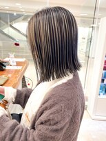 モリオ フロム ロンドン サッポロファクトリー店(morio FROM LONDON) 【morio】札幌ボブ ぱつっと切りっぱなし×アンブレラカラー