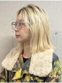 【TALO】切りっぱなしボブ×ブロンドベージュ