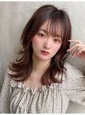 【NEW OPEN】小顔前髪あり後れ毛サイドバングメルティカラー