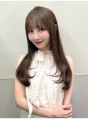 ミルキーベージュ×レイヤーカット