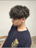 刈り上げショートマッシュ波巻きツイストスパイラルパーマ