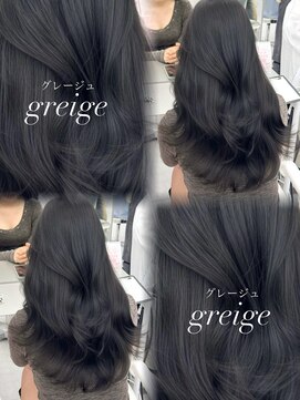 アマトウキョウスマートサロン(AMA TOKYO×Smart Salon) 韓国ヘア 透明感カラー グレージュ