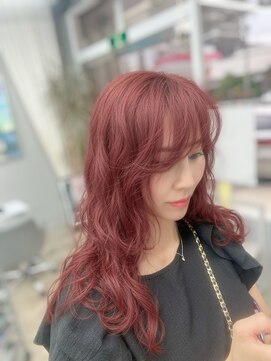 ノトスヘアー(Notos hair) 透明感ローズピンク×ゆるふわウェーブ