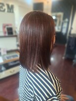 ローレン(LOREM)&nbsp;暗めカラー切りっぱなし×ミディアム9.30