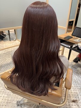 ジーナ 福岡天神(Zina) ブリーチなしピンク／ブリーチなしカラー