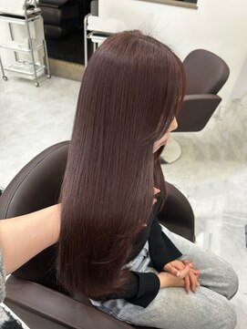 アイズ 横浜(IS) 【RIKA指名】ピンクブラウン/ワンカラー/髪質改善トリートメント