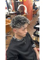 クラウン(CROWN)&nbsp;ツイストパーマ×ホワイトメッシュ