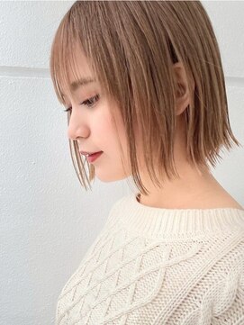 サンドパールス 仙台店(sand PALCE) 髪質改善/大人ガーリー/似合わせカット/ショートボブ前髪/仙台