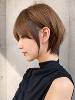 シー バイ ロンド 新宿(Sea by Lond)&nbsp;【福島】アースカラー耳かけくびれヘアショートボブ新宿