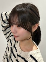 ヴィヴィッド オモテサンドウ(ViViD omotesando)&nbsp;顔周りカット 前髪カット ダークアッシュ 髪質改善 艶カラー