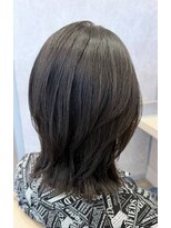 レンブラントヘアー(Lembrant HAIR)&nbsp;【郡山/富田/ミディアム】ブルーブラック×ミディアムレイヤー