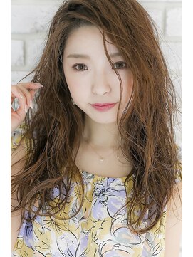 プライズ アイリス 池袋東口店(prize Iris) セミウエット無造作ウェーブ/グレージュ【池袋・池袋東口店】