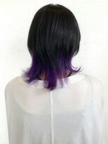 ヘアーアンドスパ フェリーチェ ミチ 野田屋町店(HAIR&SPA felice MICHI) ブラック×ラベンダー