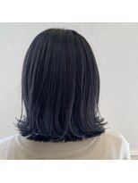 ヘアーサロン リアン 熊谷2号店(hair salon Rien) 切りっぱなしボブ×ブルーブラックグラ